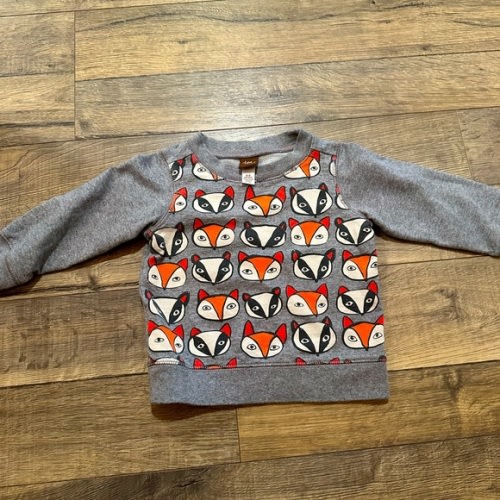 Tea Fox Printed Baby Sweatshirt