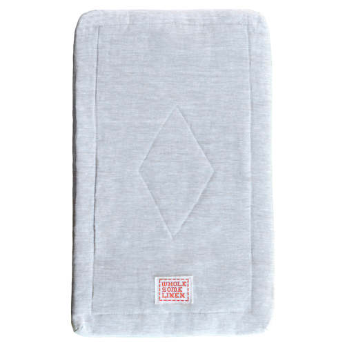 Organic Flax Cradle Mattress Pad 18x36 with Waterproof Zip Cover | Wholesome Linen