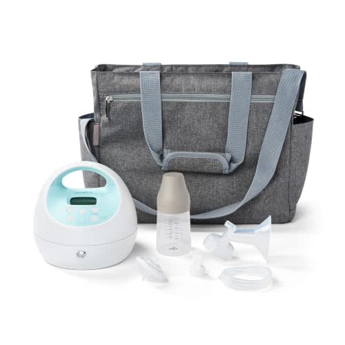 Spectra Baby S1 Plus Premier Rechargeable Breast Pump, 24 mm | Replacement Kit with Breast Shield, Bottle, Disk, Cap, Backflow Protector, Duckbill Valve, Nipple & Tubing