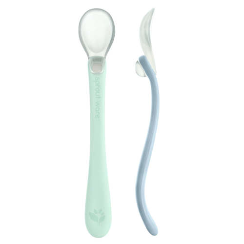 Silicone and Sprout Ware® First Food Spoons (2 pack) | green sprouts®