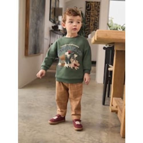 Buy Green/ Brown Dog Single Sweatshirt and Joggers Set (3-6months) from Next USA