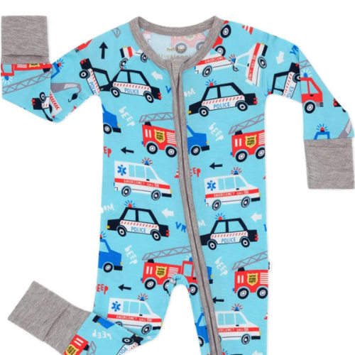 Little Sleepies Pajamas for Baby Boys & Girls, Viscose from Bamboo Baby Pajamas, Sleepers, 2-Way Zipper PJs
