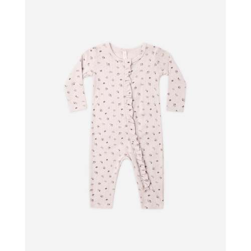 Ruffle Jumpsuit Heart Ditsy – Quincy Mae