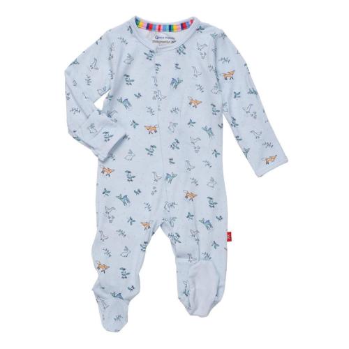 woodsy tale modal magnetic parent favorite footie | blue