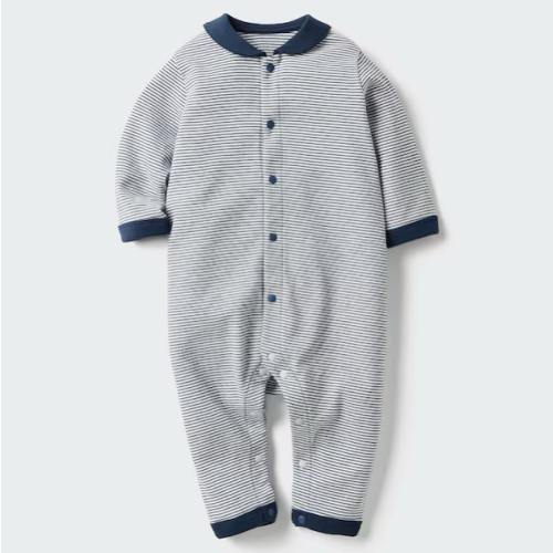 Baby Baby Ribbed One Piece Outfit | Long Sleeve | Striped | UNIQLO US