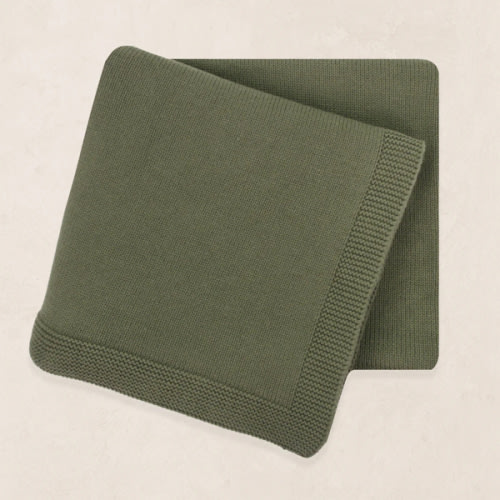Knit Blanket - Olive