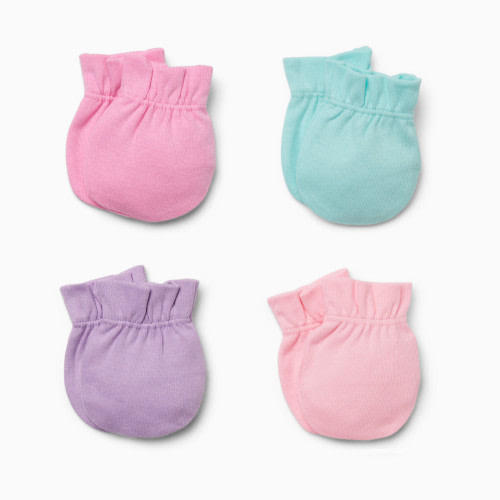 Small Story 4 Pack Mittens - Pink/Purple, 0-6 M