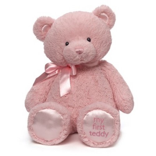 Baby GUND My First Teddy Bear, Ultra Soft Animal Plush Toy for Babies and Newborns, Pink, 18”