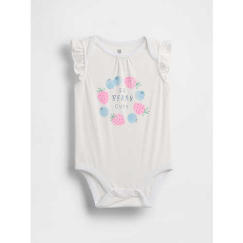 Baby First Favorites Flutter-Sleeve Bodysuit