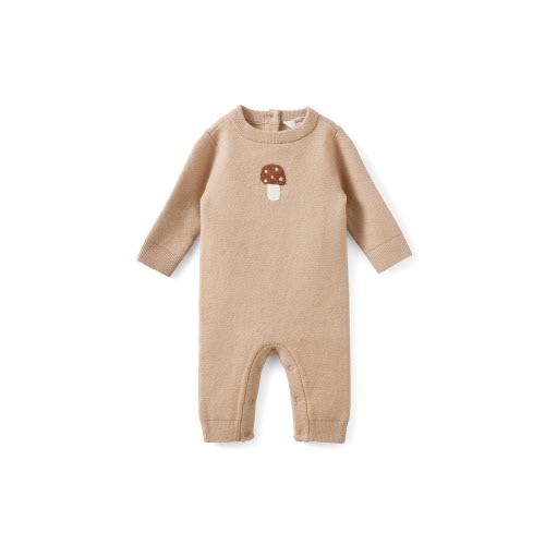 Organic Knit Long Sleeve All In One