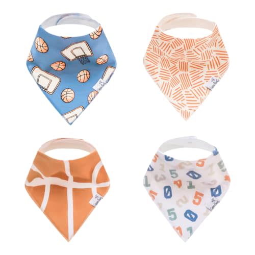 Copper Pearl Baby Bandana Drool Bibs for Drooling and Teething 4 Pack Gift Set Dunk