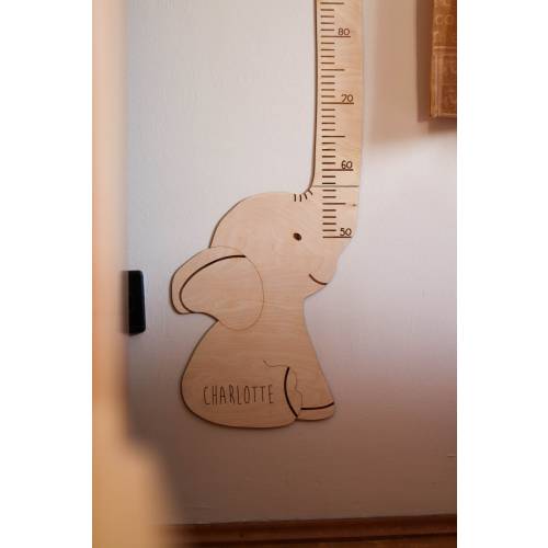 Nursery Elephant Height Ruler Growth Chart Wall Decor Custom Baby Shower Gift New Parents
