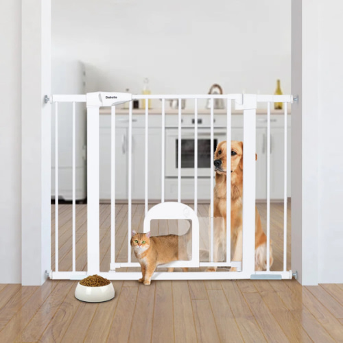 CatPrivilege T7 | Expandable Stylish Baby Gate with Cat Door