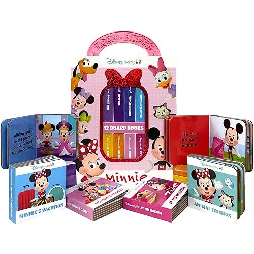 Disney Baby Minnie Mouse - My First Library Board Book Block 12-Book Set - PI Kids Board book – October 7, 2025