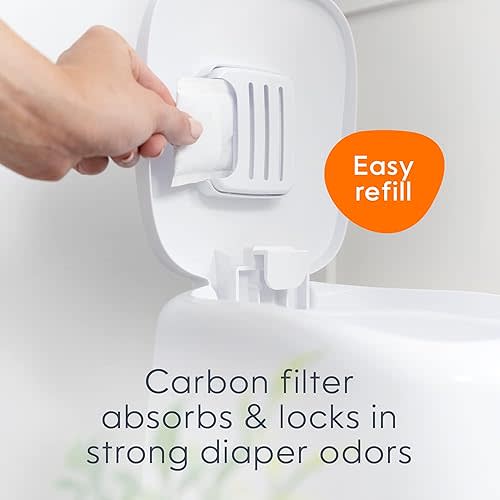 Diaper Genie Playtex Carbon Filter Refill Tray for Diaper Pails, 4 Carbon Filters