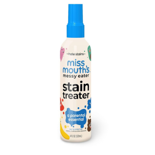 Miss Mouth's Messy Eater Stain Treater Spray - 4oz Stain Remover - Newborn & Baby Essentials - No Dry Cleaning Food, Grease, Coffee Off Laundry, Underwear, Fabric