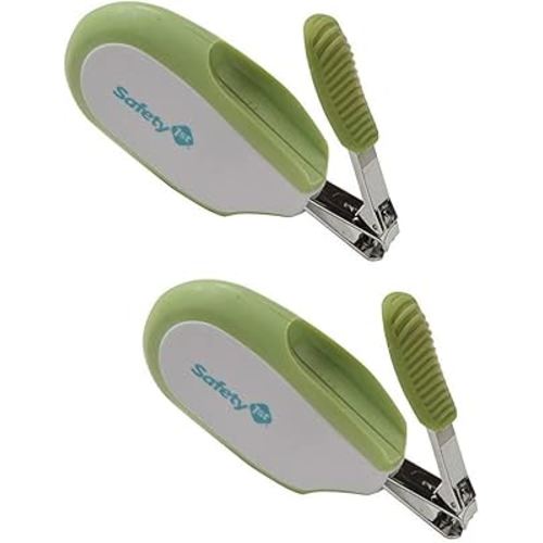 Safety 1st Steady Grip Infant Nail Clipper (Colors May Vary) (Pack of 2)