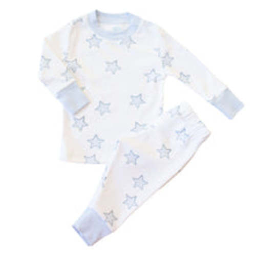 Celestial Linework | Baby Long Pajamas (Blue) – Baby Dunn