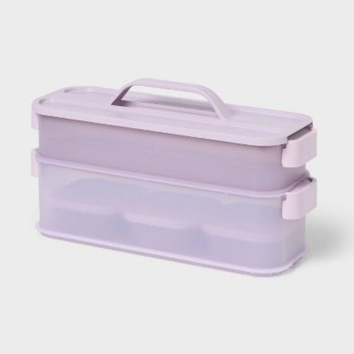 6pc Click in Place Slim Toolbox Starter Kit Lavender - Brightroom™