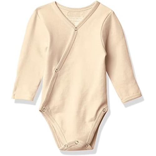 0-3 Months, L'ovedbaby unisex-baby Organic Cotton Baby Kimono Bodysuit