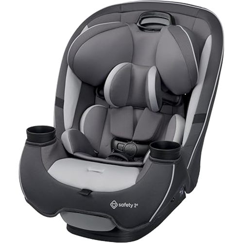 Safety 1st Grow and Go All-in-One Slim Convertible Car Seat, Rear Facing, 5-40 lbs, Forward Facing (30–65 lbs), High Back Booster Seat 40-100 pounds, Iron Frost