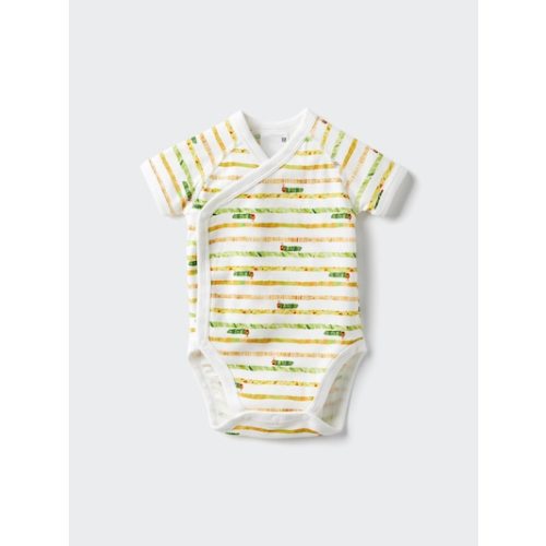 Baby The Picture Book Collection Short Sleeve Bodysuit | Open Front | Caterpillar | UNIQLO US