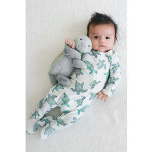 Totally Turtles Zipper Footie
