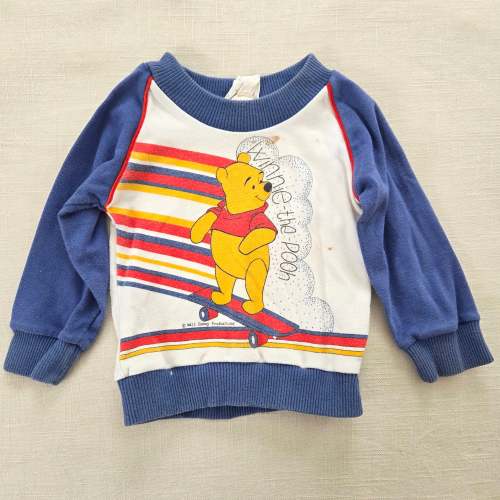 Vintage Pooh Skateboarding Long Sleeve 6-9 months