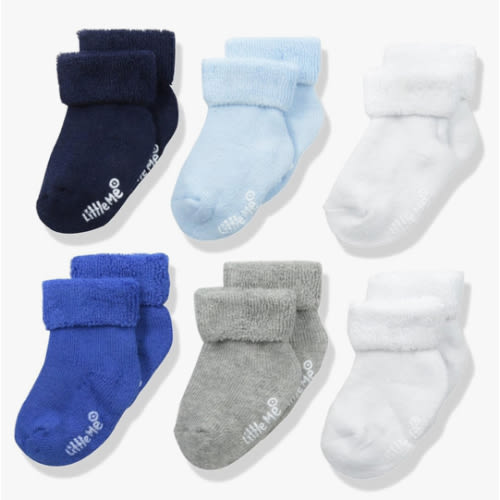 Little Me Baby Boys' Baby Boys' 6 Pack Socks