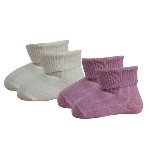 Janus Baby Wool Blend Socks - 2 Pairs - Pink | The Cheshire Horse