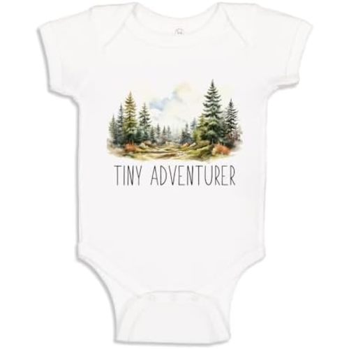 Tiny Adventurer Baby One Piece Bodysuit Or Toddler T-Shirt Hiking Baby Gift