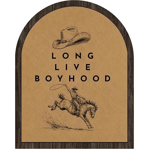 Vintage Western Nursery Tabletop Wood Decor Sign