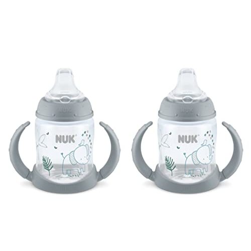 NUK Learner 5 ounce Sippy Cup, Elephant Pack of 2