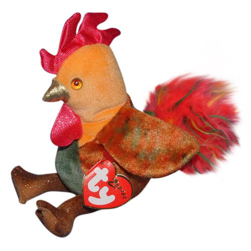 Ty Beanie Baby: Rooster - Chinese Zodiac | Stuffed Animal | MWMT