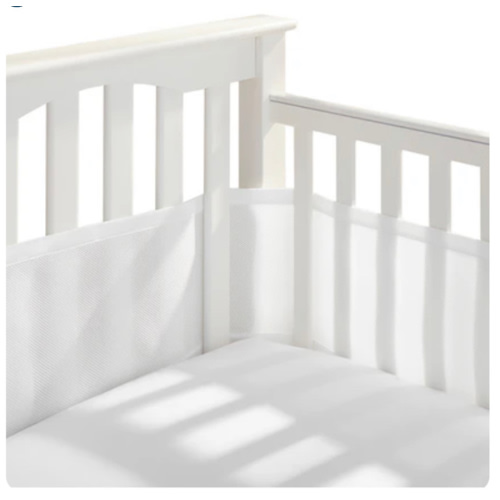 HALO Breathable Mesh Crib Liner for Mini Crib in White