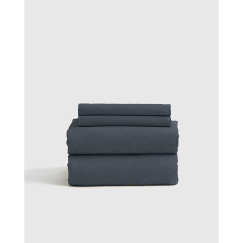 Organic Brushed Cotton Sheet Set in Nightfall
