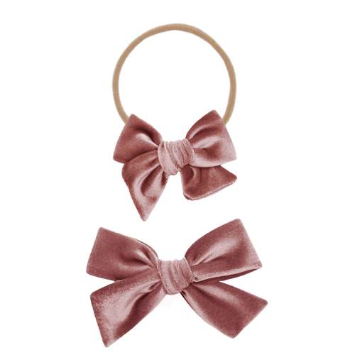 Velvet - Rose Bow Headband