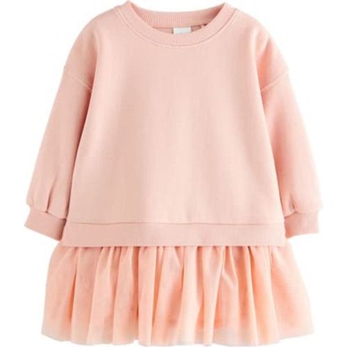 Kids' Mixed Media Sweatshirt Dress