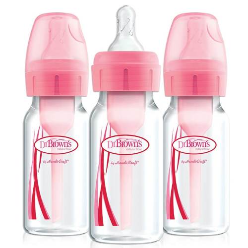 Dr. Brown's Options+ Anti-Colic Narrow 4oz Baby Bottle 3-Pack