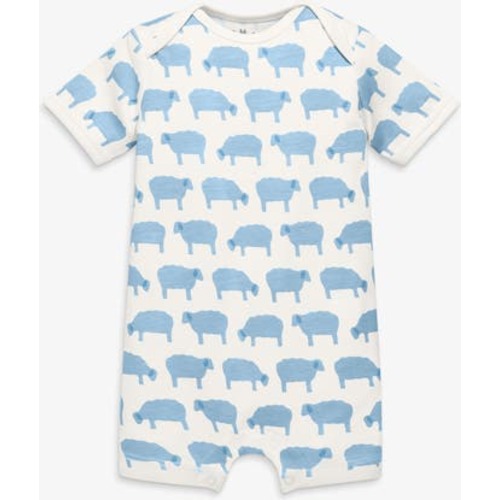Organic Animal Friends Babysuit Shortie, 0-3M