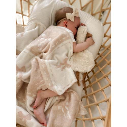 Bow Peep Knitted Blanket (Preorder)