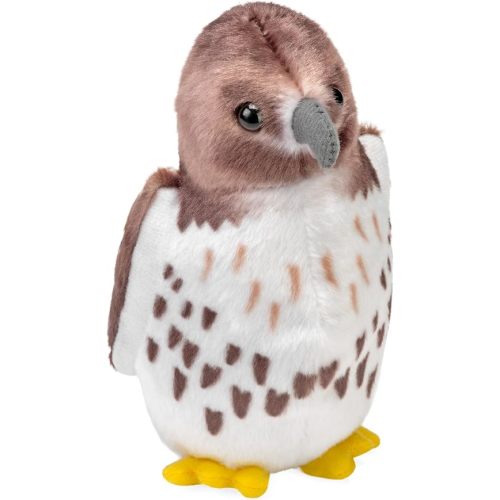 Wild Republic Audubon Birds Red Tailed Hawk Plush with Authentic Bird Sound, Stuffed Animal, Bird Toys for Kids & Birders