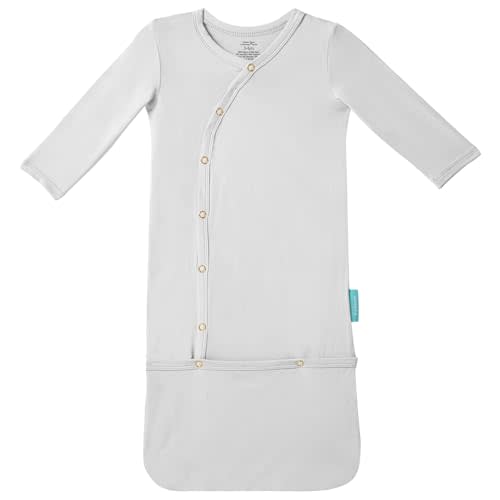 PurComfy Supersoft Baby Sleeper Gowns, Premium Bamboo Viscose Infant Nightgown Sleepers Preemie Newborn Snap Bundler