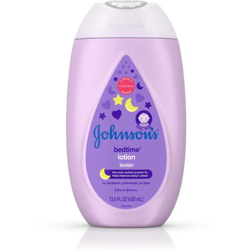 Johnson's Moisturizing Bedtime Baby Lotion, Paraben-Free, 13.6 Fl. Oz, 6-Pack