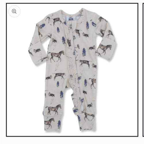 Spring on the Ranch -Ruffled- Folding Feet Jammies – Cowkid Clothing Company