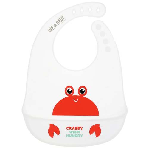 Crabby When Hungry Baby Silicone Catch All Bib