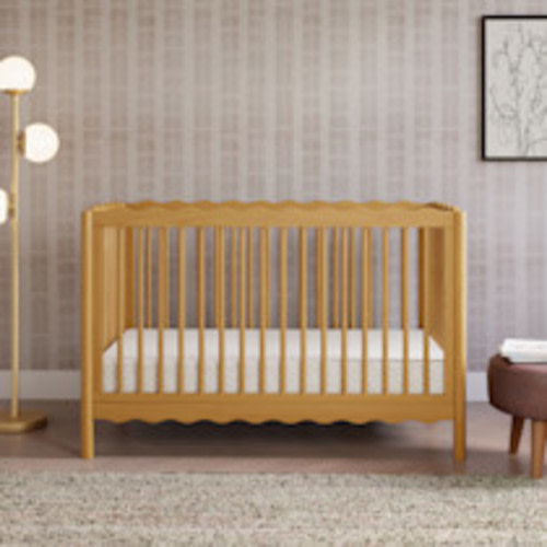 babyletto Swell 4-in-1 Convertible Crib with Conversion Kit - Honey