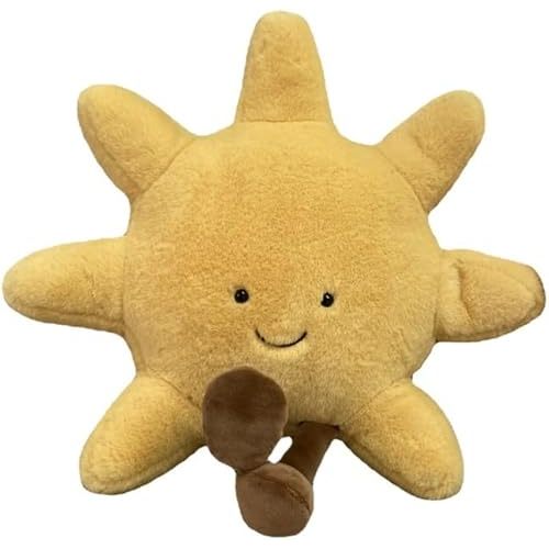 New Sun/Moon Stuffed Plush Toy,Soft Bedside Sofa Pillows,Stuffed Animal Plushie Doll Toys Room Decoration Gift for Children (Sun)