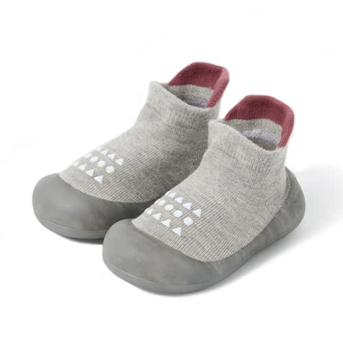 Bearbay Baby Sock Shoes Baby Walking Shoes Infant Non-Slip Breathable Slippers with Soft Rubber Sole Baby Boys Girls Sneakers