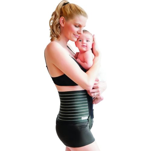 Mama Strut Postpartum Support Brace - Recovery Wrap Combines Compression, Heat and Cold Therapy - Small